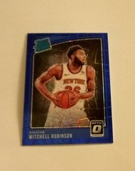 2018-19 Panini Donruss Optic Blue Velocity Prizms SP Mitchell Robinson RC Knicks