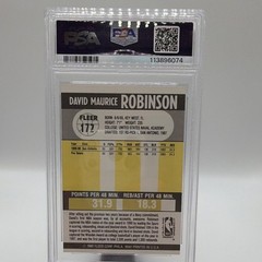1990-91 Fleer David Robinson #172 PSA 10 San Antonio Spurs Basketball