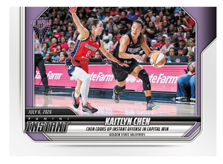 Kaitlyn Chen – 2026 Panini Instant WNBA #225 Golden State Valkyries PRESALE