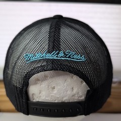 Seattle Kraken NHL Rope Trucker Hat Snapback Mesh Cap Black Blue Script – EX
