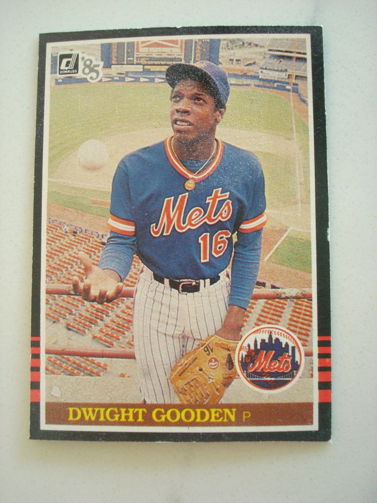 1985 Donruss Box Bottom #PC 1 Dwight Gooden New York Mets Hand Cut Star Card MLB