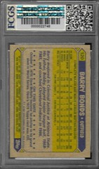 1987 Topps Barry Bonds RC #320 Graded FCGS 10 GEM MINT!!!