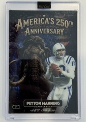 PEYTON MANNING 2026 Wild Card Mammoth America&rsquo;s 250th TRUE 1/1 HOLO SHOCK PRIZM