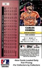 2025 Topps Chrome Cosmic #101 Carlos Correa Houston Astros
