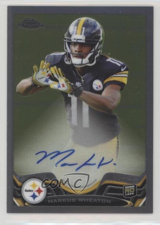 2013 Topps Chrome Rookie Auto 201/600 Markus Wheaton #94 Auto RC 1a3