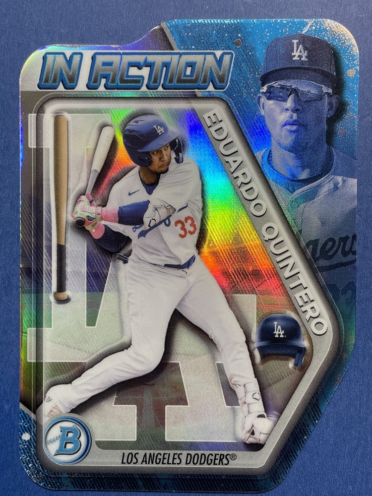 2025 Bowman Draft #BIA-27 Eduardo Quintero Bowman In Action Los Angeles Dodgers