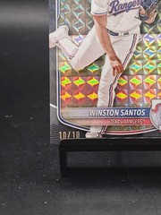 2025 Bowman 1st Prospects Winston Santos Geometric Black /10 #BP-121
