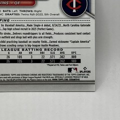 Walker Jenkins 1st Bowman Chrome Insert 2024 Bowman Chrome Baseball #BCP-43