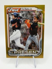2026 Topps Chrome #PTP-18 Gold /50 Ripken Jr. / Henderson Past to Present