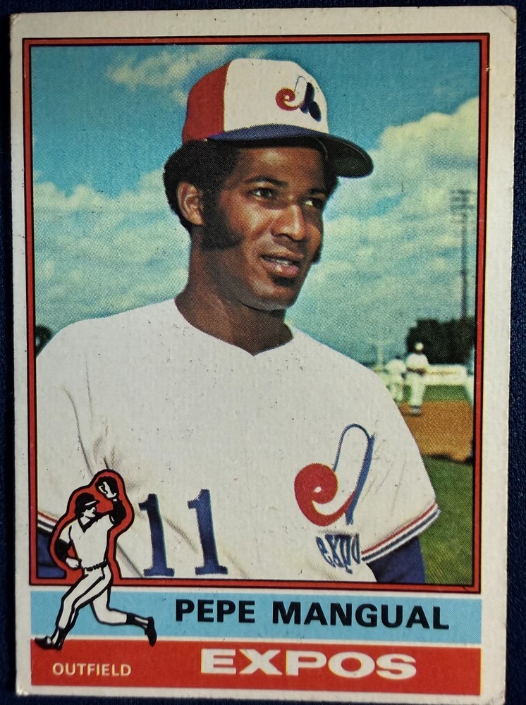 1976 TOPPS #164 PEPE MANGUAL (MONTREAL EXPOS) BASEBALL CARD