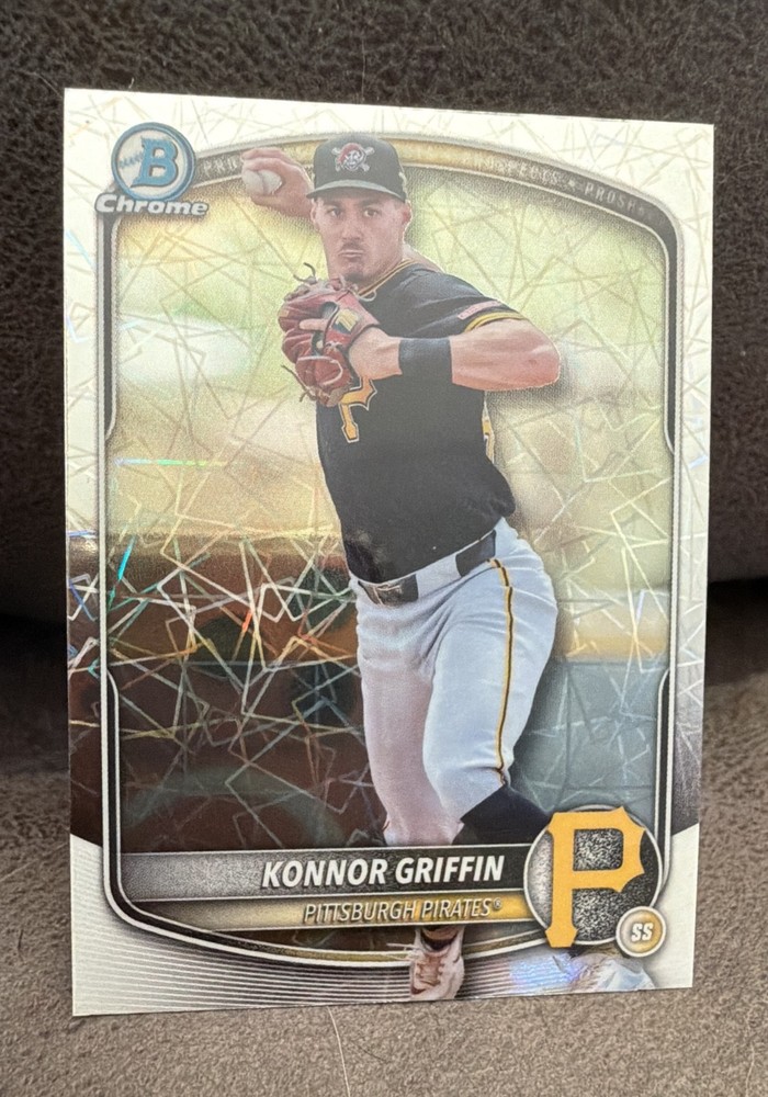 2025 Bowman Draft – Chrome Konnor Griffin #BDC-102 Laser Refractor Pirates