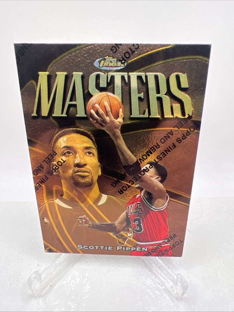 1997-98 Topps Finest – Rare – Gold #322 Scottie Pippen With Protective Coating