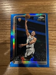 2025-26 Topps Chrome Update True Blue Refractor Rc Carter Bryant #/150 Spurs