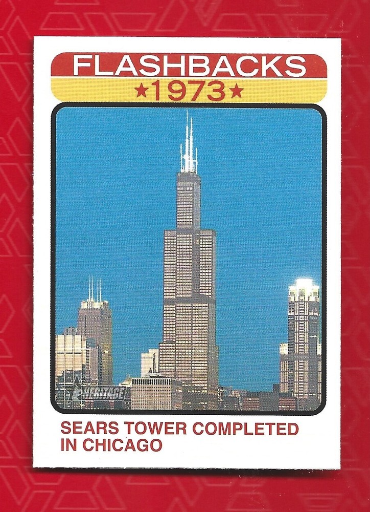 2022 Topps Heritage NF-13 News Flashbacks 1973 Sears Tower