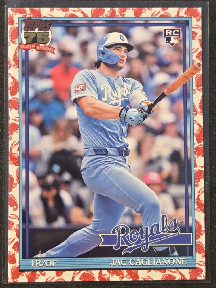 2026 Topps Series 1 Japan Edition Jac Caglianone Koi Fish Parallel RC KC ROYALS