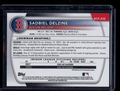 2025 Bowman Chrome #BCP-235 Sadbiel Delzine Prospects Mini-Diamond 1st