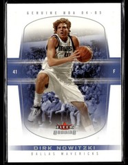 2004-05 Fleer Genuine #98 Dirk Nowitzki Mavericks Basketball Card 1202Q