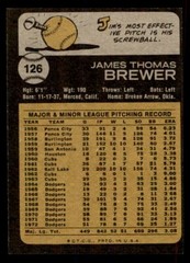 1973 Topps Baseball #126 Jim Brewer EX/MT *d4