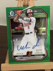 2026 Bowman Chrome Wehiwa Aloy Green Metric Refractor Auto 63/99 Orioles CPA-WA
