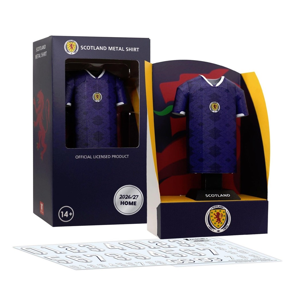 Scotland Metal Football Shirt Display Stand 2026/27 Home Kit Alloy Collectible