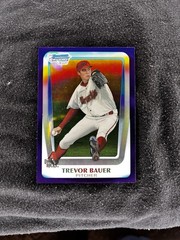 2011 Bowman Draft Chrome Prospects Purple Refractor Trevor Bauer RC #BDPP9