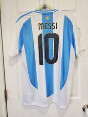 Adidas Men&rsquo;s Argentina 2024 Messi 10 Home Jersey AFA Copa America Men Sz L FIFA