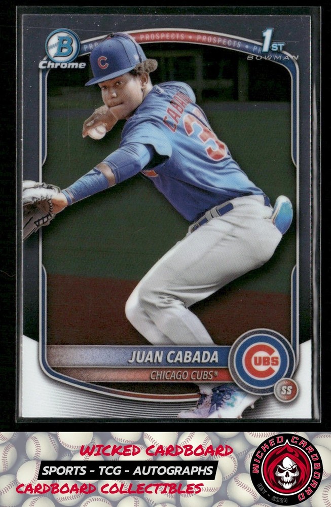 Juan Cabada 2025 Bowman Chrome Prospects #BCP-207 Chicago Cubs