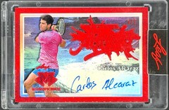 Carlos Alcaraz 2026 Leaf Magnificence Masterful Marks Red #MM-CA1 1/1