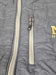 Mens Navy Midshipmen Quilted Puffer Vest Charcoal Cutter & Buck 54 Chest (3XL)