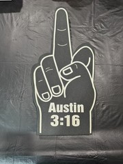 Austin 3:16 Foam Finger Vintage 1998 Original WWE Stone Cold Steve Austin WWF