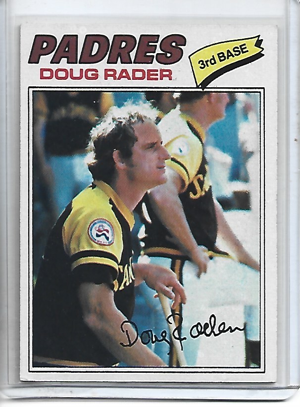 Doug Rader 1977 Topps Baseball Card #9-San Diego Padres