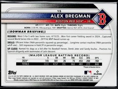 2025 Topps Bowman Chrome Alex Bregman Purple Geometric 191/250 #15 Boston R…