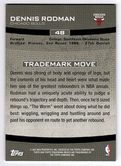 2007-08 Topps Trademark Moves #48 – Dennis Rodman – Chicago Bulls Pistons Spurs