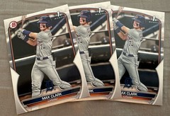 (3) Max Clark 2023 Bowman Draft Paper Base RC 1st Bowman Lot #BD-76 Tigers