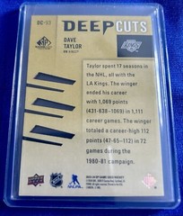 Arthur Kaliyev 24/34 -Dave Taylor Deep Cuts 80/250 -Adrian Kempe Pop Count 1000