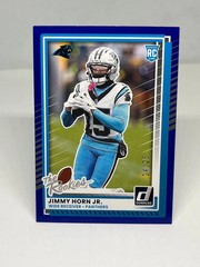 Jimmy Horn Jr 2025 Donruss Rookies & Highlights Blue /25 Panthers #DRH-51