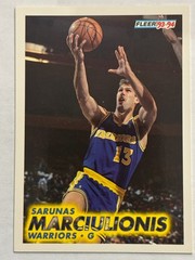 1993-94 Fleer #70 Sarunas Marciulionis Golden State Warriors