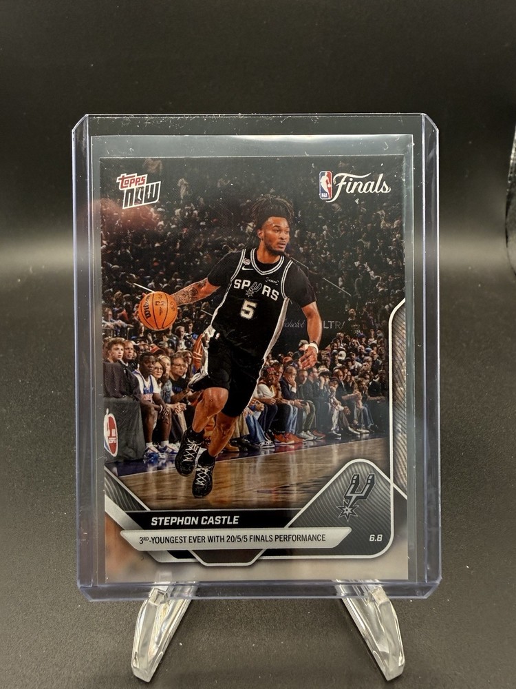 Stephon Castle 2025-26 NBA Topps Now #333 NBA Finals Celebrity Row