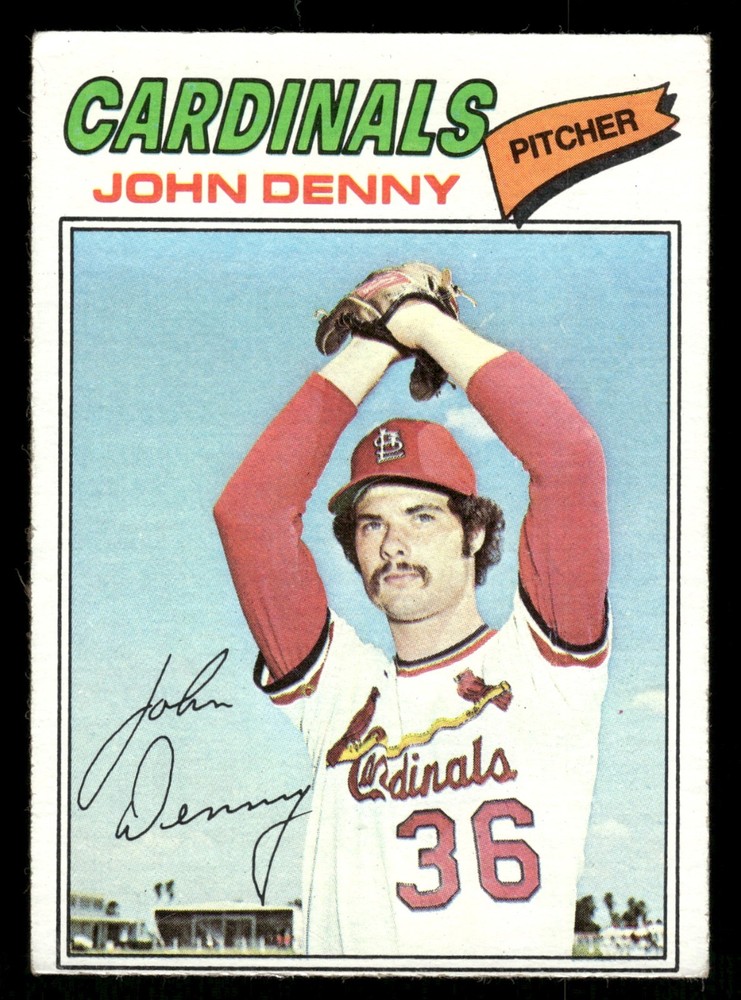 1977 Topps Baseball Card #541 John Denny St. Louis Cardinals
