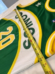 S Adidas Gary Payton Seattle SuperSonics #20 Hardwood Classics Swingman Jersey