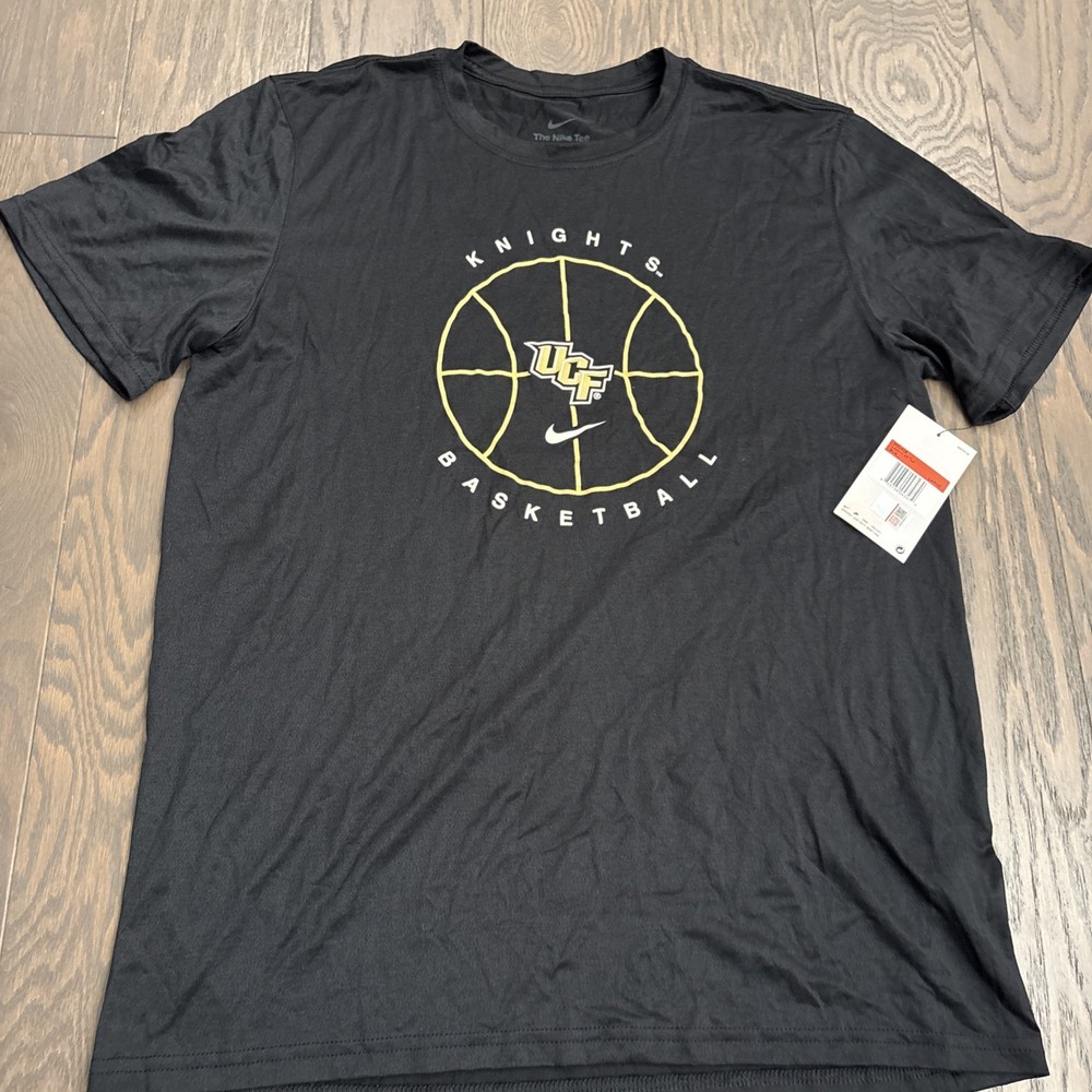 NWT Nike Dri-Fit UCF Knights Black Gold Legend Short Sleeve T-Shirt Mens Large L