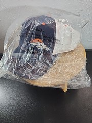 BDA Denver Broncos Verizon Hat Cap Navy Blue And White Orange Stitching New
