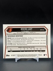 2026 Bowman Chrome Wehiwa Aloy 1st Bowman Orange Mojo Refractor /25 Orioles