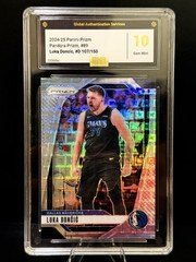 2024-25 Panini Prizm Luka Doncic Pandora Prizm #89 /150 GAS 10 Gem Mint SSP Mavs