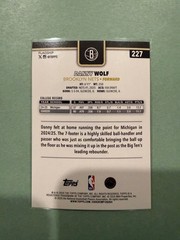 2025-26 Topps #FRO-DW Danny Wolf Flagship Real One Relics Orange Rainbow #/25