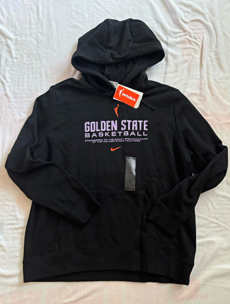 Nike WNBA Golden State Valkyries Basketball Hoodie Sweatshirt Black WS XL
