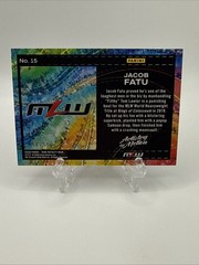 2026 Panini Ring Royalty MLW JACOB FATU Artistry In Motion Sapphire 40/99