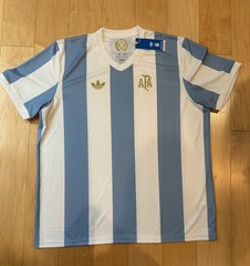 NEW adidas Men&rsquo;s Argentina AFA 50th Anniversary Jersey White Blue Jersey – 2XL