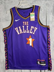 Nike Phoenix Suns Booker City Edition NBA Jersey XL 52 Purple/Orange/Black/Green