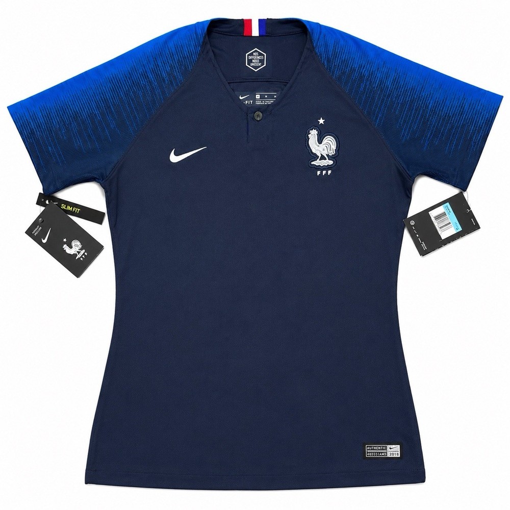 FRANCE 2018 2020 Nike Home Shirt Football Soccer Jersey 893952-451 WOMEN SIZE M